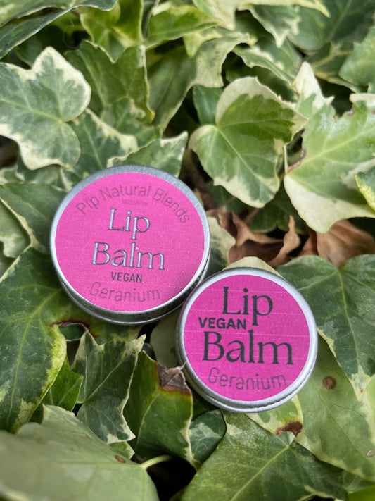 10ml Vegan Lip Balm Geranium