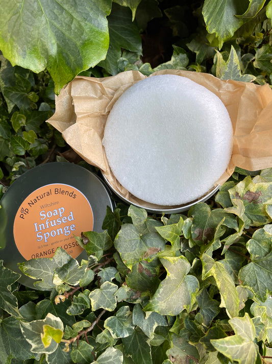 Soap Infused Sponge Collection - Orange Blossom