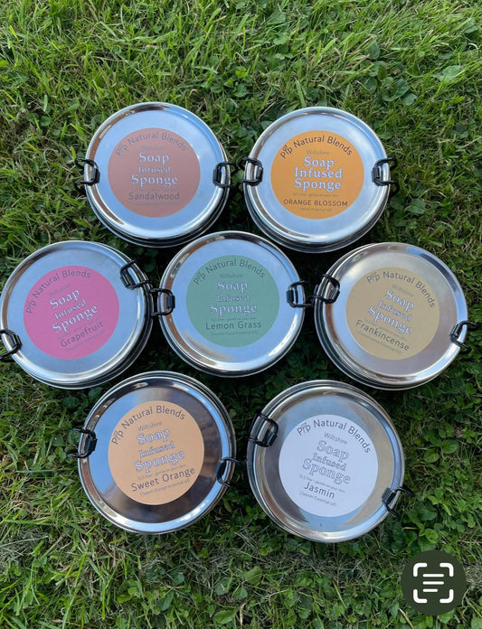 Soap Infused Sponge Collection - Grapefruit essential oil